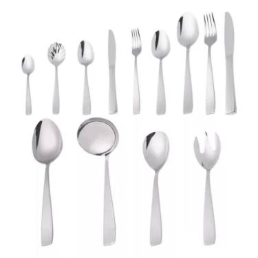 Imagem de Faqueiro 101 Peças De Aço Inox Com Caixa Litografada Viena Prateado Wolff