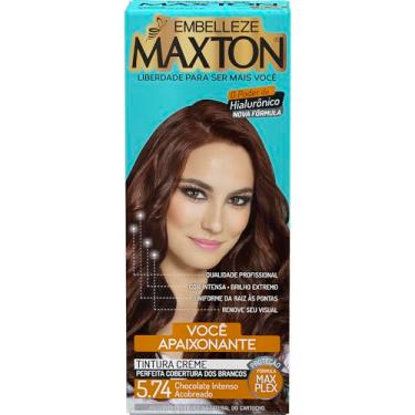 Imagem de Tinta de Cabelo Maxton Chocolate Intenso Acobreado 5.74 Apaixonante