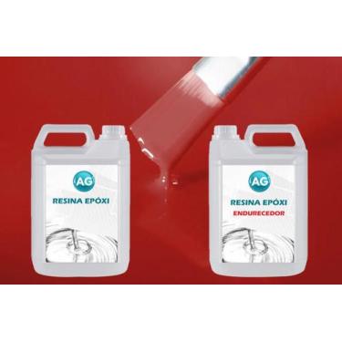 Imagem de Resina Epóxi 1Kg + Cor Sólida Vermelho Flamejante Ral3000 Ag - Resinas