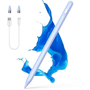 Imagem de Caneta Stylus ativa para telas sensíveis ao toque Android/iOS, canetas NTHJOYS Stylus com design magnético, lápis de ponta fina, compatível com Apple iPad/Pro/Air/Mini/iPhone/Tablets, escrita e