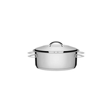 Imagem de Caçarola Tramontina Rasa Solar Em Aço Inox Fundo Triplo Com Tampa E Alças 16 Cm 1,4 L T...