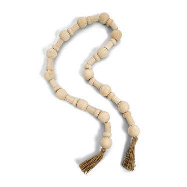 Imagem de Colar Decorativo Em Madeira 147cm Mart