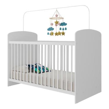 Imagem de Berço Com Colchão Incluso Sonho Multimóveis Bb0515c Branco