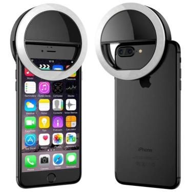 Imagem de Iluminador Circular Led Celular/Smartphone Selfie Ring Light (Preto)