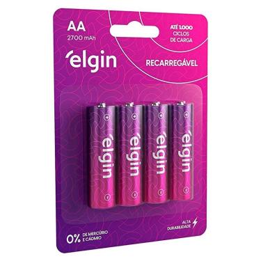 Imagem de Pilha Recarregável Aa 2700mah Blister C-4 Elgin Original único