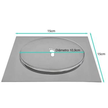 Imagem de Ralo Click Inteligente Lorben Para Banheiro 15cm Aço Inox Gt6253-15