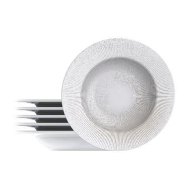 Imagem de Jogo De Pratos Fundos Tramontina Isabel 6 Peças Em Porcelana Decorada Decorado 96950185