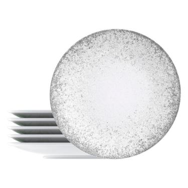 Imagem de Jogo De Pratos Rasos Tramontina Camila 6 Peças Em Porcelana Decorada Decorado 96950180