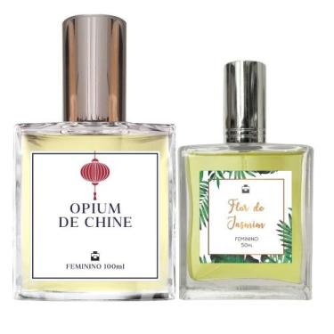 Imagem de Kit Perfume Fem. Opium De Chine 100Ml + Flor De Jasmim 50Ml - Essência