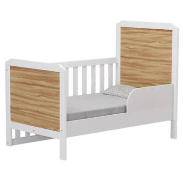 Imagem de Quarto Bebe Completo Dorabelly Cloe MDF 3 pt + Colchão - Moveis Peroba