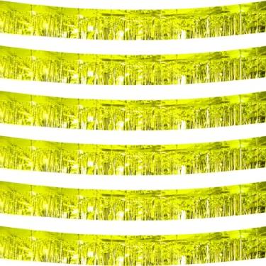 Imagem de CareCheer Pacote Com 6 Guirlandas De Franjas Metálicas, Total 60 Pés, Cortinas Para Pendurar Na Parede, Saias Borlas, Enfeites Natal, Serpentinas, Decorações Carros Alegóricos, Trailers, Festas Carn