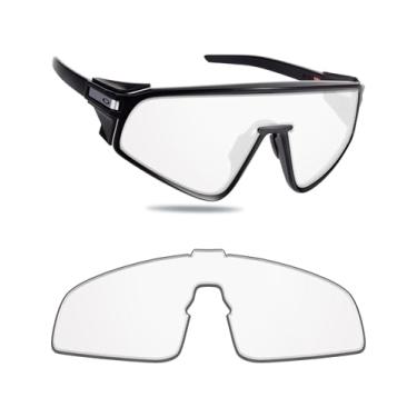 Imagem de Fiskr Lentes polarizadas de substituição compatíveis com óculos de sol Oakley Latch Panel OO9404, resistente a impactos e ajuste perfeito, Transparente., One Size