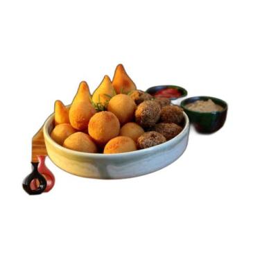 Imagem de Papel De Parede Alimentos Salgados Coxinha Bar 3,5M Al531 - Você Decor