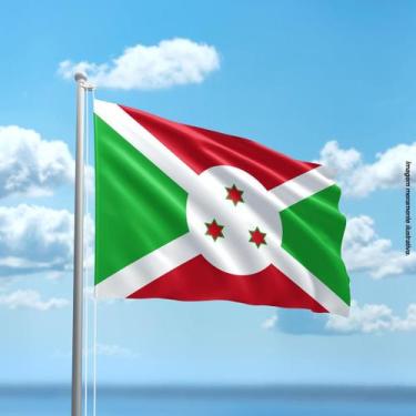 Imagem de Bandeira de Burundi 80cmx140cm Tecido Oxford 100% Poliéster - Presente