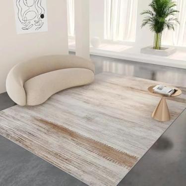 Imagem de Tapete grande para sala de estar, macio e confortável, decoração para quarto, sofá, mesa, tapete lavável (300x400 cm/sem fiapos - 14)