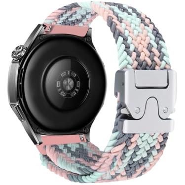 Imagem de Pulseiras trançadas de nylon para mulheres e homens, compatíveis com Samsung Galaxy Watch 7/6/5/4/Active 2 de 40 mm/44 mm, Galaxy Watch 3 de 41 mm, Samsung Gear S2 Classic/Sport/Galaxy Watch de 42 mm
