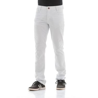Imagem de Calça Collor Masculina Arauto Confort - Arauto Jeans, Branco, 44