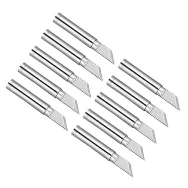 Imagem de CoCud Pontas de ferro de solda, 4 x 6,5 mm 900M-T-K, pontas de solda de substituição de pistola de solda fina - (Aplicações: para estação de solda de ferros de solda), 10 peças