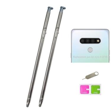 Imagem de Compatível com caneta Stylus para tela sensível ao toque de LCD Stylo 6, substituição de caneta s para LG Stylo 6 Stylus 6 Q730AM Q730VS Q730MS Q730PS Q730CS Q730MA + pino de ejeção (azul claro)