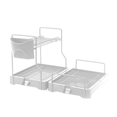 Imagem de METALTRU - Escorredor de Louças Prime Triplo, Branco com Branco.