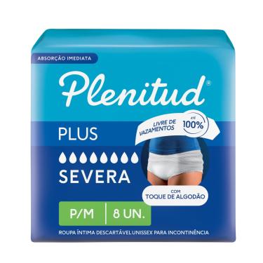 Imagem de Roupa Íntima Plenitud Plus para Incontinência P/M 8 Unidades