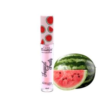 Imagem de Gloss labial tropical fruits face beautiful, Melancia