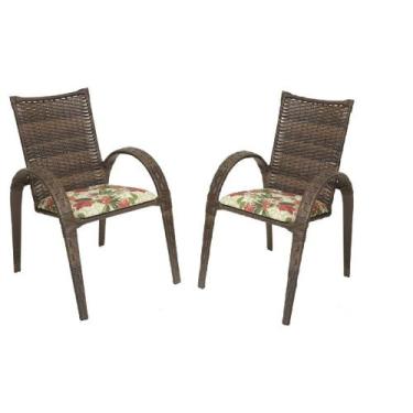 Imagem de Kit 2 cadeiras Laura Fibra Sintética - Artluxo, Argila