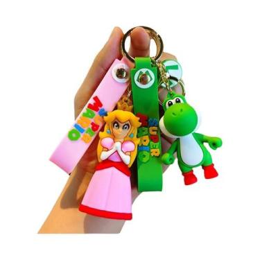 Imagem de Chaveiro 3D Super Mario Bros Para Crianças, Pingente De Bolsa Escolar,