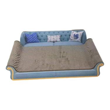 Imagem de Baoblaze Arranhador para gatos, arranhador para gatos, sofá-cama, proteção para carpetes e sofás, brinquedo para animais de estimação, cama de papelão para, Céu Azul