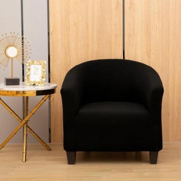 Imagem de Capa De Cadeira De Banheira Grossa Para Poltronas Capa De Cadeira De Clube Jacquard De Lã Polar Capa De Cadeira De Banheira De Cor Sólida Para Balcão De Bar, Light Grey