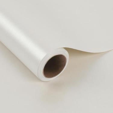 Imagem de Papel de embrulho LaRibbons branco 76cm x 10m Pearly-Lustre
