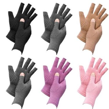 Imagem de Luvas de compressão Beieverluck Arthritis Pain Relief 6 pares