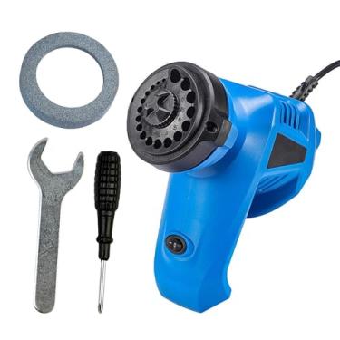 Imagem de IEUDNS Afiador de brocas elétrico, máquina de afiar brocas helicoidais automáticas, oficina doméstica com rebolo e chave de fenda