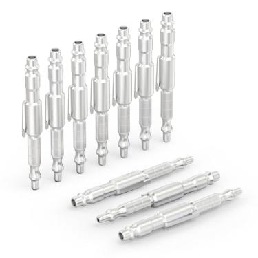 Imagem de GASHER 10 peças de pistola de sopro de ar de bolso ajustável com plugue tipo I/M de 1/10.2 cm