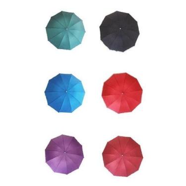 Imagem de Guarda Chuva Sombrinha Reforçado Resistente Colorido - Moon, Vinho