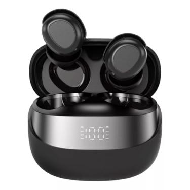 Imagem de Fone de ouvido sem fio Preto, Bluetooth 5.3, Wireless, Microfone, Tecnologia Resistente a água IPX4 Academia Corrida Musicas Graves Potentes Controle Touch Intra-Auricular