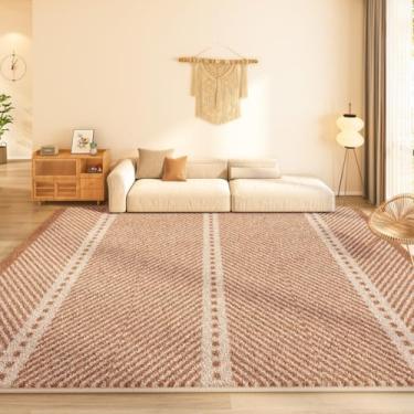 Imagem de Decoração de sala de estar, tapete retrô, minimalista, decoração de quarto, tapete grosso, macio e fofo, para vestiário (200x250 cm/B)