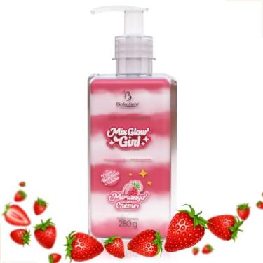 Imagem de Gel Hidratante Corporal Beijável Mix Glow Bio Instinto 320g – Morango com Creme – Hidratação e Massagem Corporal – Textura Cremosa, Aroma Doce e Experiência Sensorial