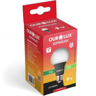 Imagem de Lâmpada Superled De Luz Negra De 7 Watts Bivolt E27 - 01292 - OUROLUX