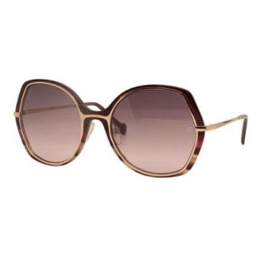 Imagem de Óculos Solar Ana Hickmann Mari 5 R21 Translúcido Lente Degradê-Feminino