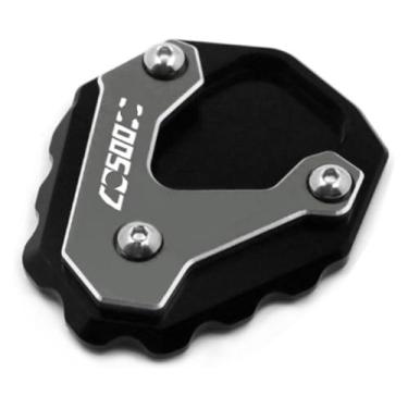 Imagem de BYYINGSUS Acessórios de modificação de motocicleta Placa de extensão de almofada de suporte lateral CNC compatível com CB500X CB 500X CB500 X 2019 2020 (cinza)