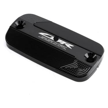 Imagem de Compatível com CB650R CBR650R CBR 650R CB 650 R 2019-2024 Acessórios de motocicleta Tampa do reservatório de fluido de freio dianteiro Tampa do tanque de óleo meia (CBR650R Preto)