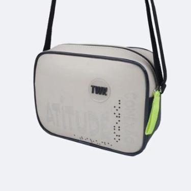 Imagem de Bolsa Tiracolo TWN Atitude Braille Nude e Preta 580.246-Feminino