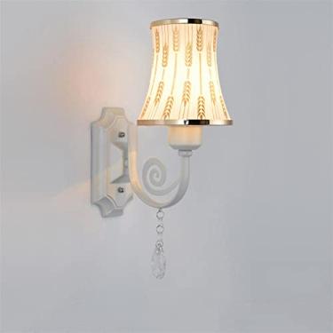 Imagem de HOSETEON Arandela de parede europeia moderna e quente arandela de parede interna de vidro em forma de arandela compatível com corredor corredor cozinha bar espelho frontal Lightsoom cabeceira Nig