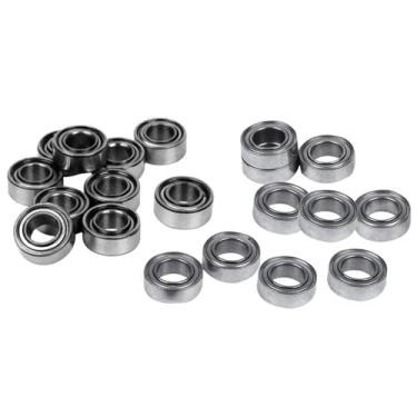 Imagem de Rolamento de esferas radial métrico blindado metálico selado em miniatura, 20 peças, 5 x 10 x 4 mm, 10 peças, 5 x 9 x 3 mm