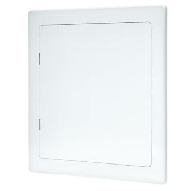 Imagem de QWORK Painel de acesso para drywall – Porta de acesso de plástico de 25 x 25 cm, painel de acesso de parede removível compatível com sistemas de encanamento e HVAC
