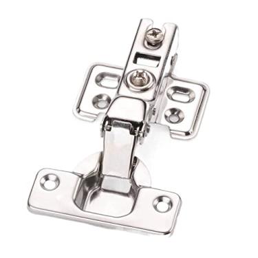 Imagem de Dobradiça pivô dobradiça de porta de armário dobradiças mais próximas ferragens de armário de cozinha sobreposição completa meia sobreposição incorporada sem buffer hidráulico conjunto de dobradiças