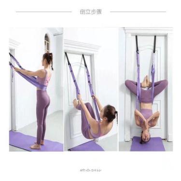 Imagem de Elástico  Alongamento Aerial Yoga Rope Sem Furar Parede - oem, Azul