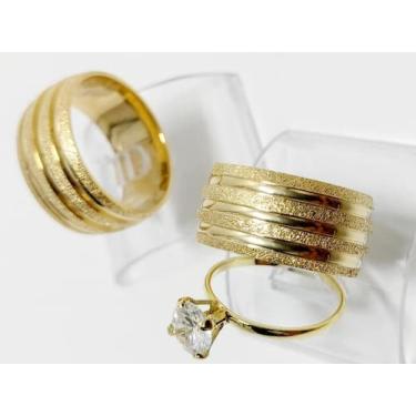 Imagem de Par de aliança banhada a ouro - Taty jóias , 10