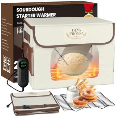 Imagem de DEVA FRONSA Caixa dobrável à prova de pão 36L - Caixa à prova de massa de pizza (controle de temperatura de 10 a 45 °C e temporizador 24h) - À prova de pão para fermento, iogurte, assar em casa - com